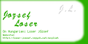jozsef loser business card
